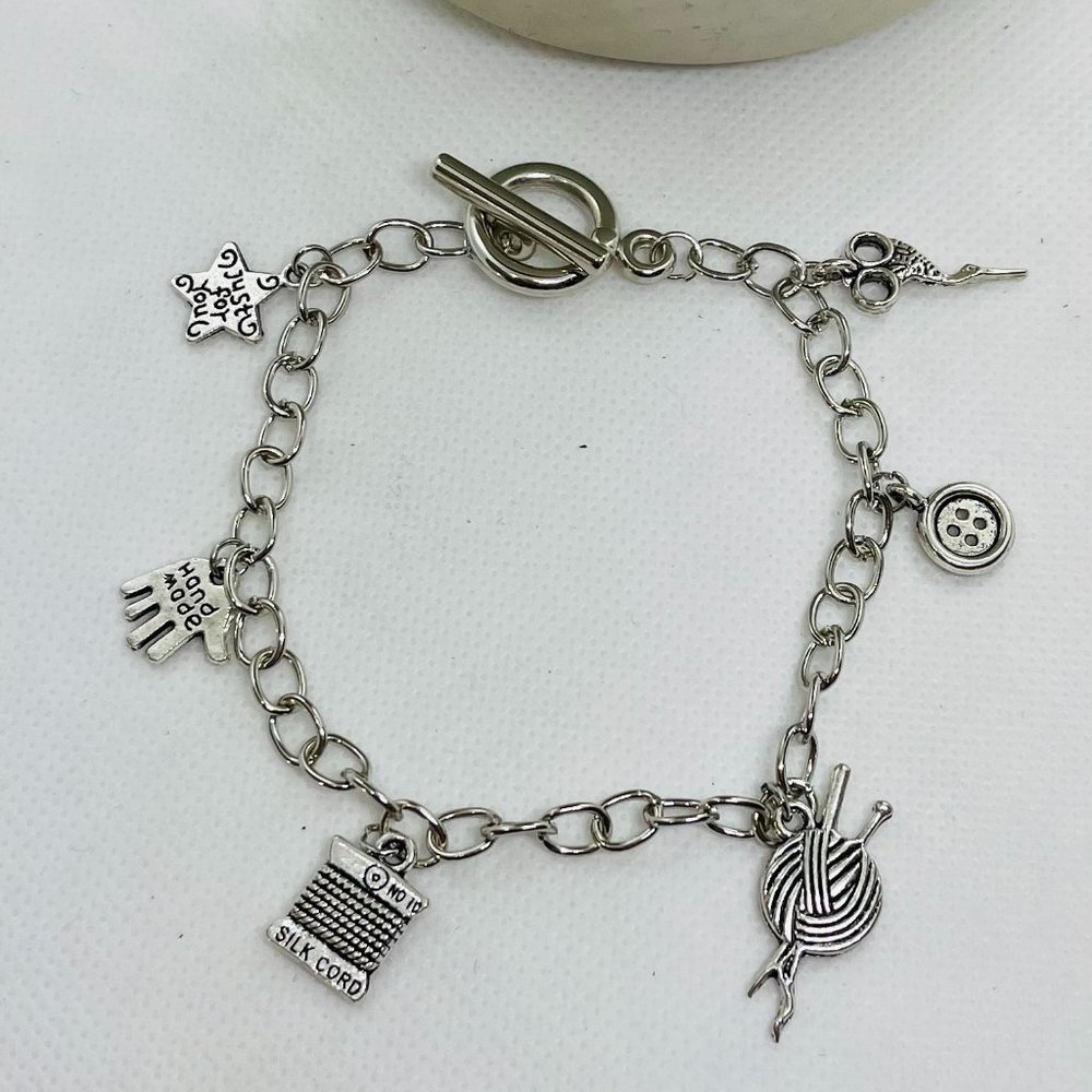 Crafter Themed Charm Bracelet